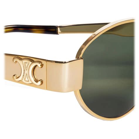 celine triomphe sunglasses green